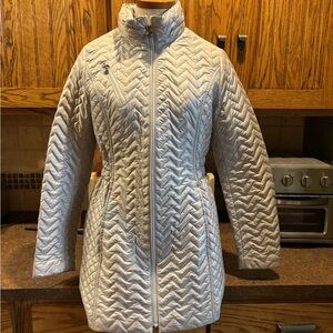 Laundry By Shelli Segal Chevron Quilted Puffer Jacket